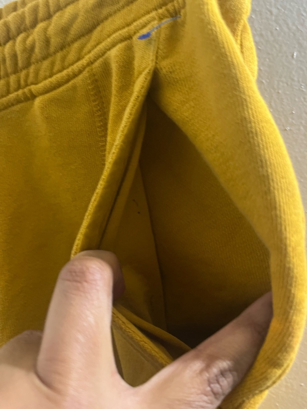 adidas Men's Mustard Yellow Jogger Sweatpants - Picture 4 of 7